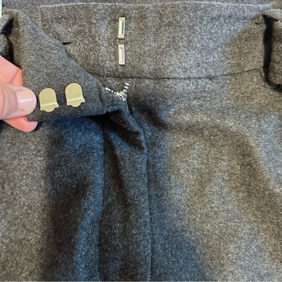 Aritzia Wilfred Jallade Wool Cashmere Iconic Trouser Grey Tweed Size 4 - Picture 7 of 11